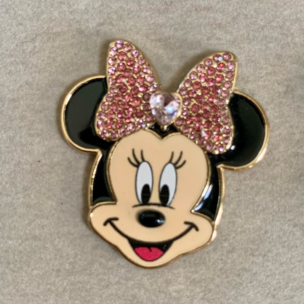 Disney x BaubleBar Pink Bow Valentine Minnie Earrings